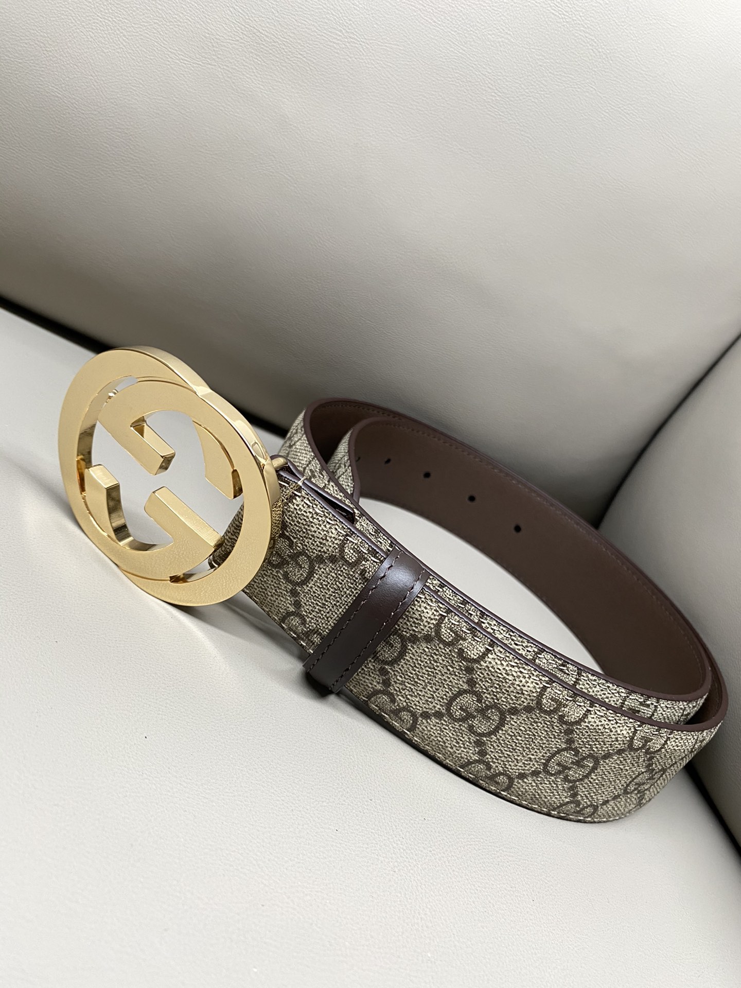 Gucci Male Canvas Belt Canvas S-m