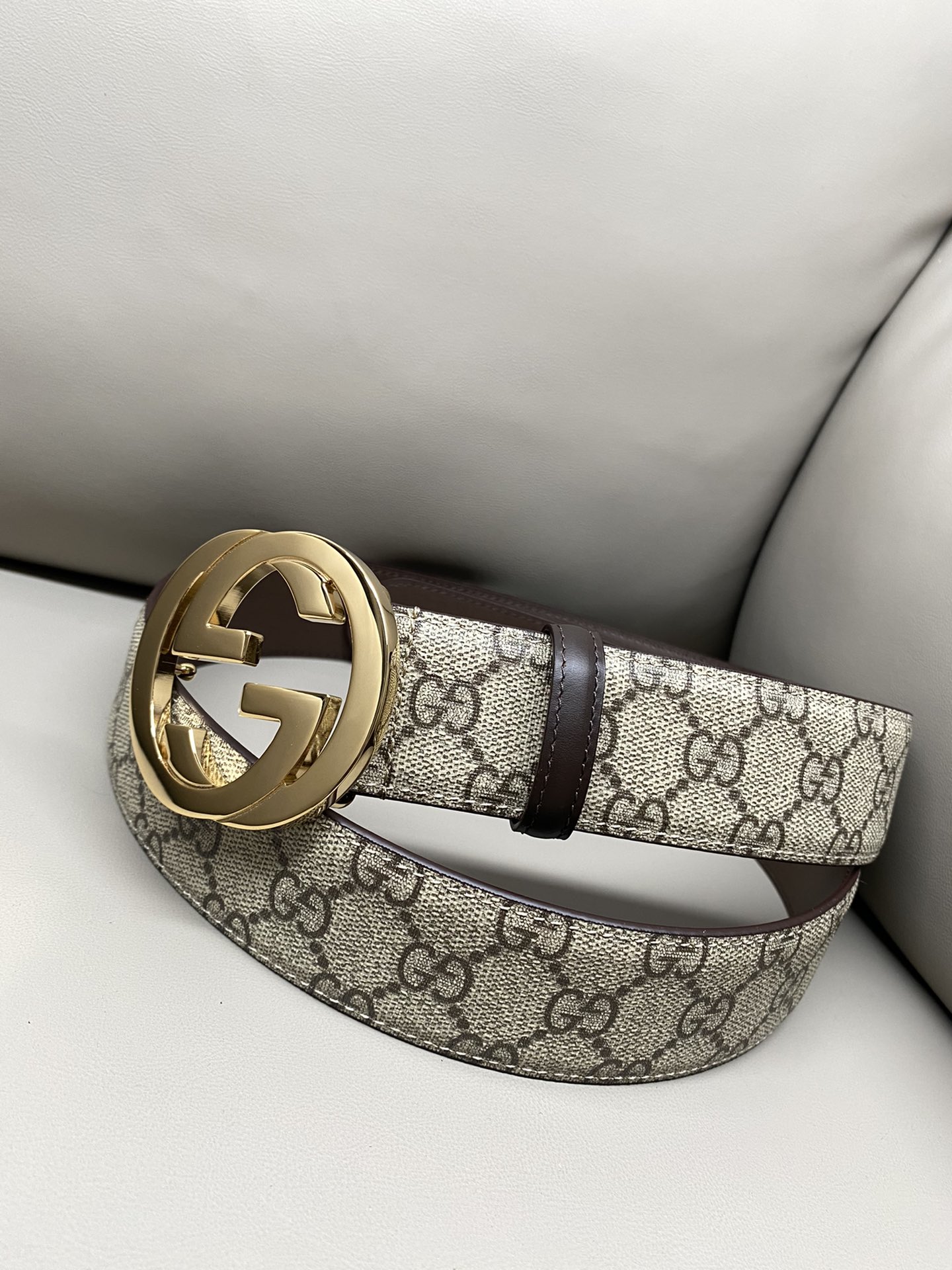 Gucci Male Canvas Belt Canvas S-m