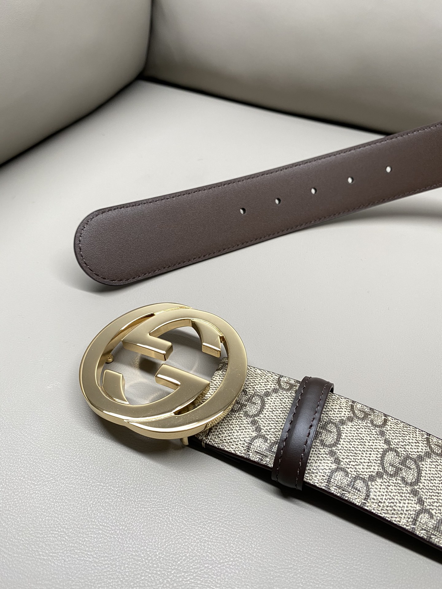 Gucci Male Canvas Belt Canvas S-m