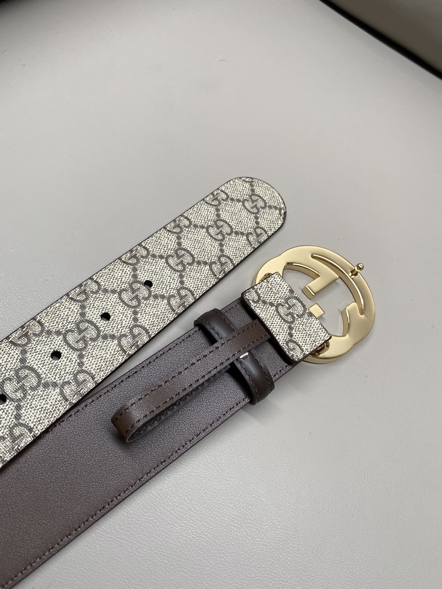 Gucci Male Canvas Belt Canvas S-m