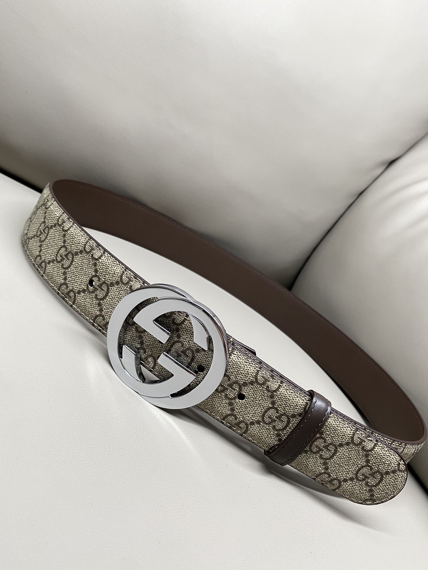 Gucci Male Canvas Belt Canvas S-m