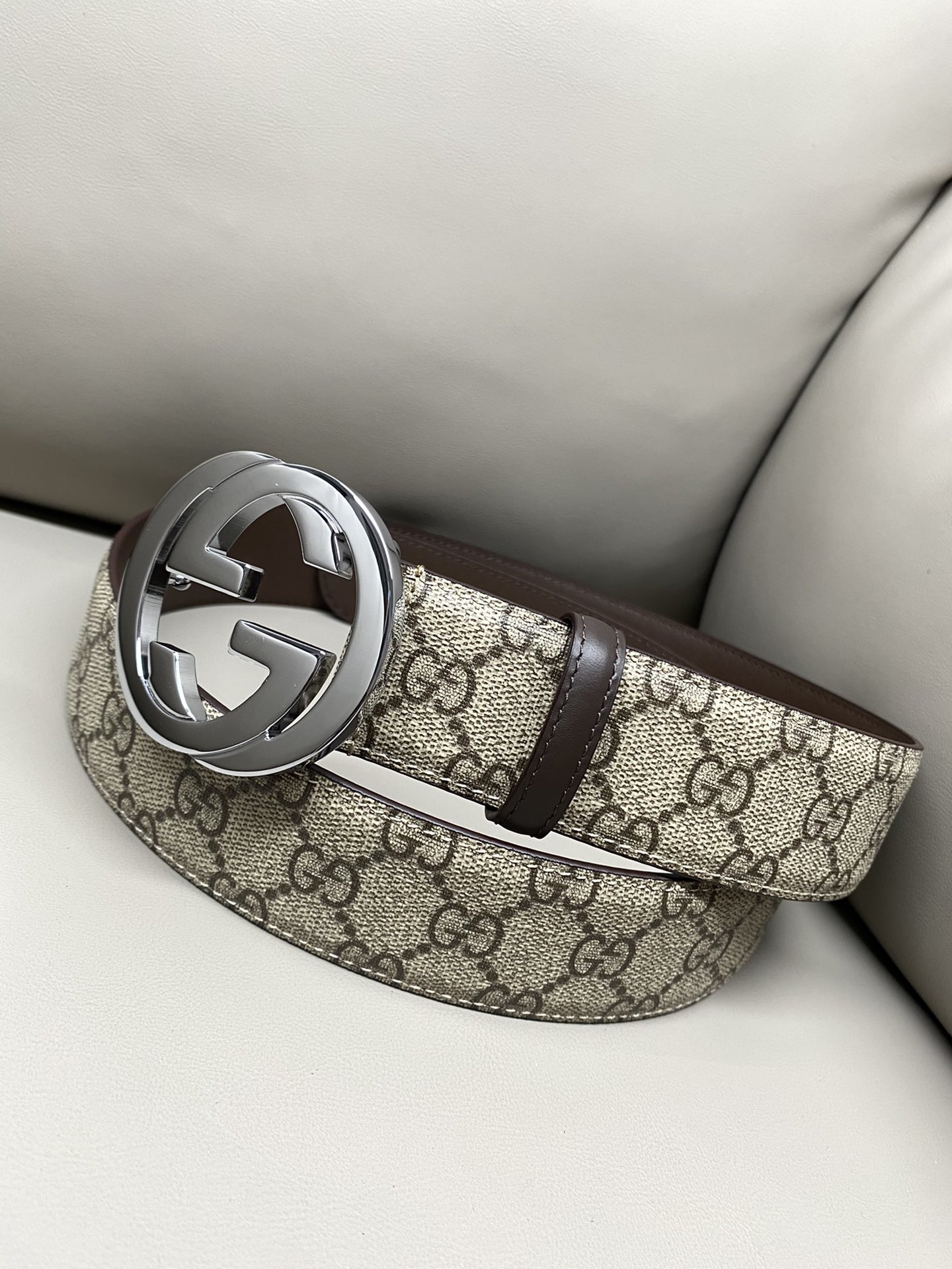 Gucci Male Canvas Belt Canvas S-m