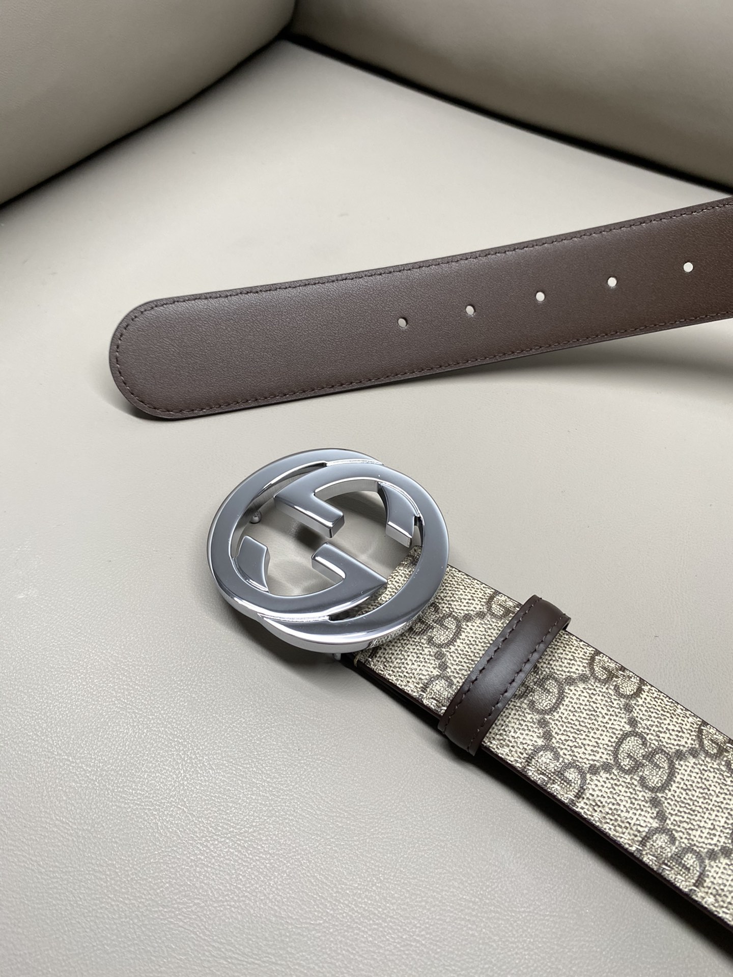 Gucci Male Canvas Belt Canvas S-m