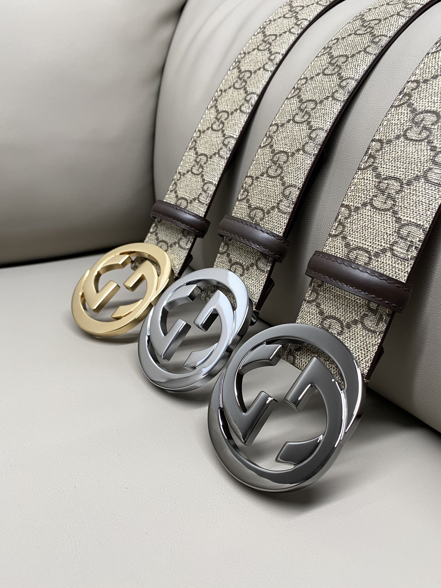 Gucci Male Canvas Belt Canvas S-m