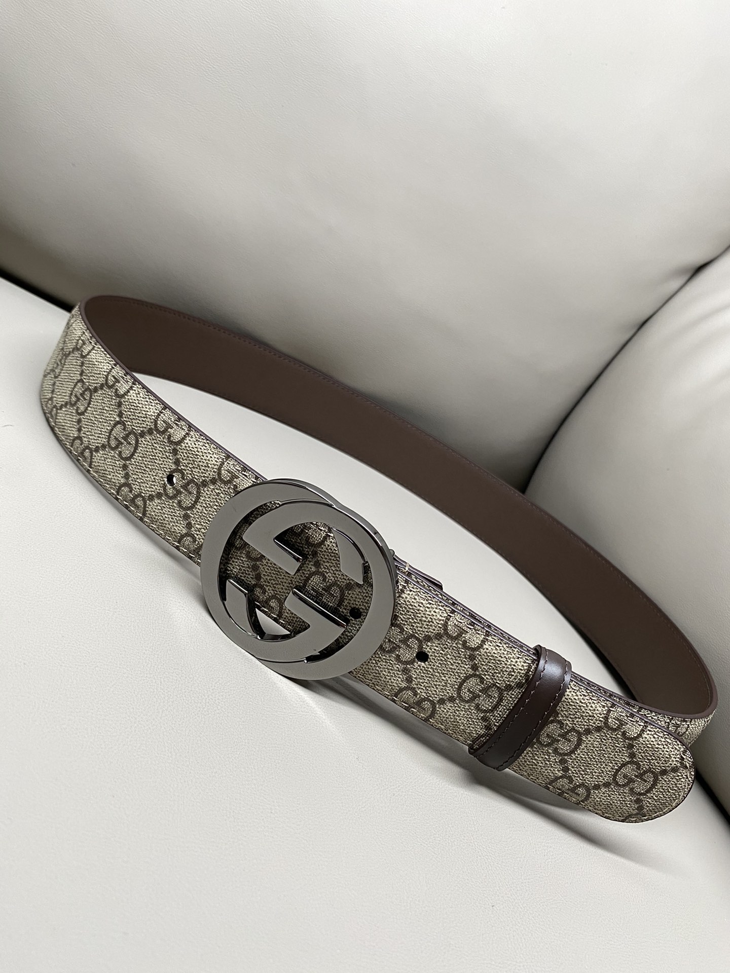 Gucci Male Canvas Belt Canvas S-m