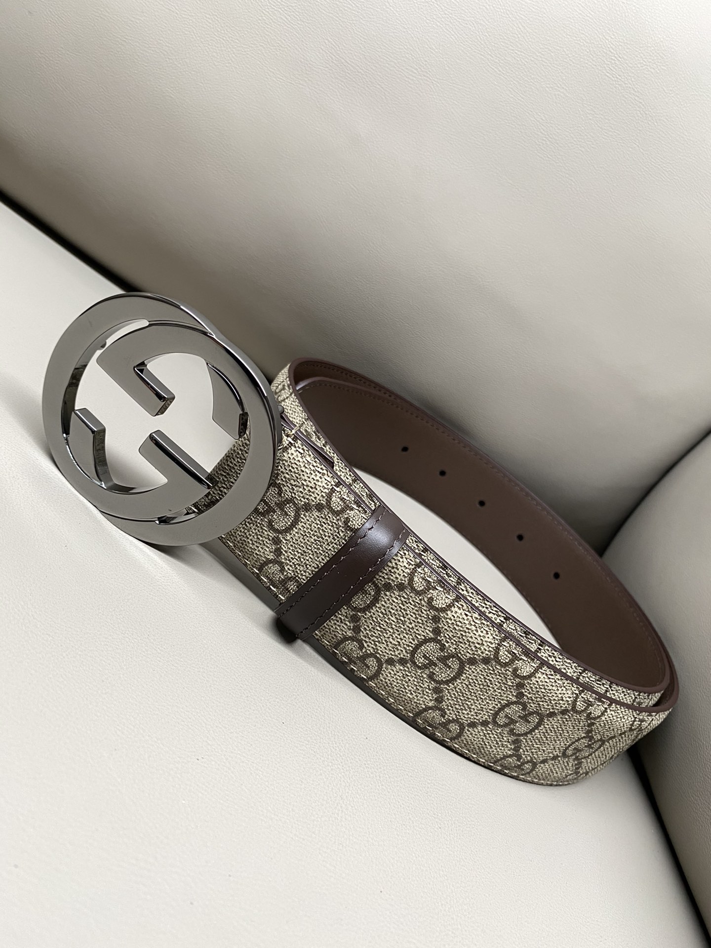 Gucci Male Canvas Belt Canvas S-m