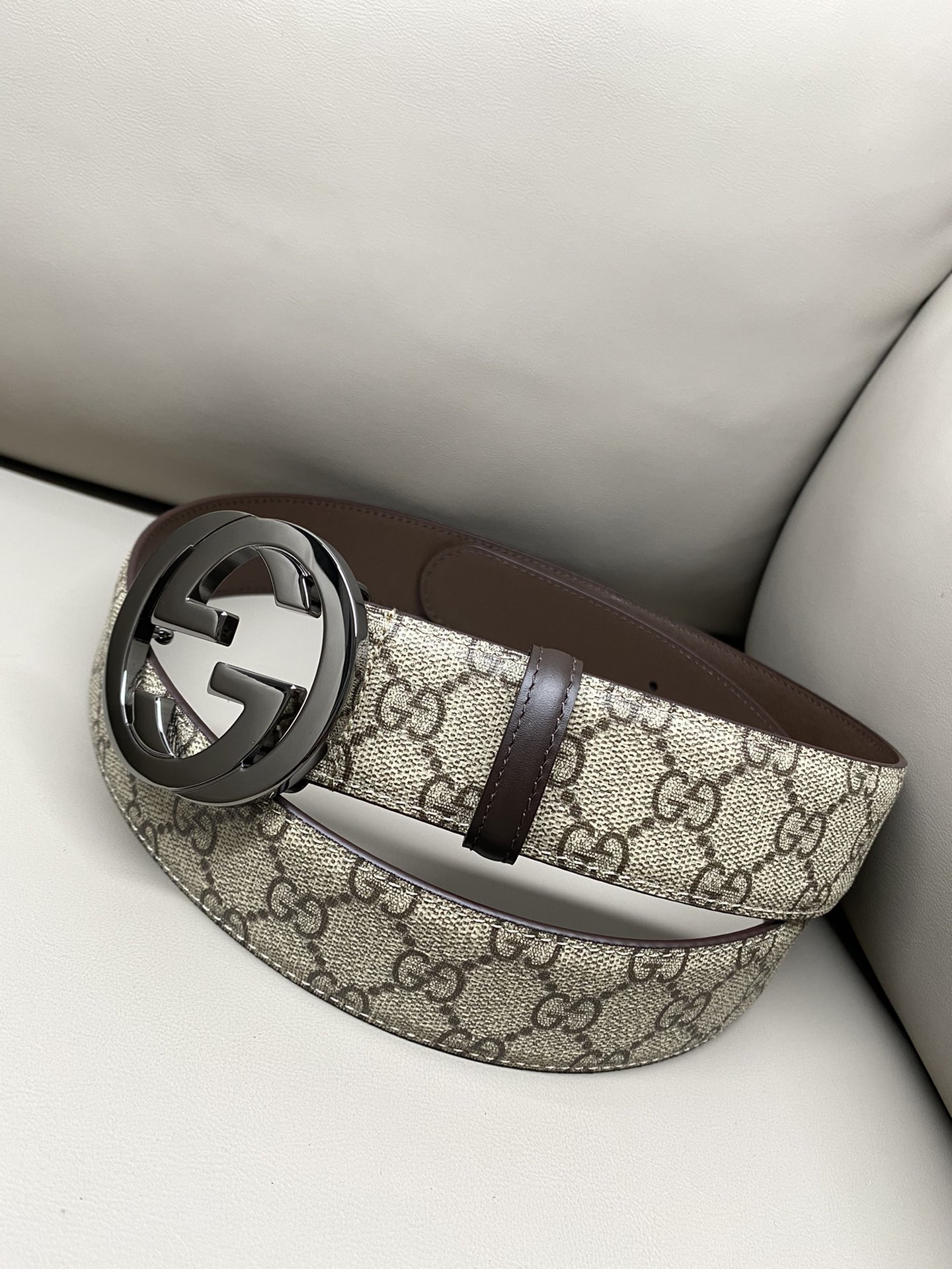 Gucci Male Canvas Belt Canvas S-m