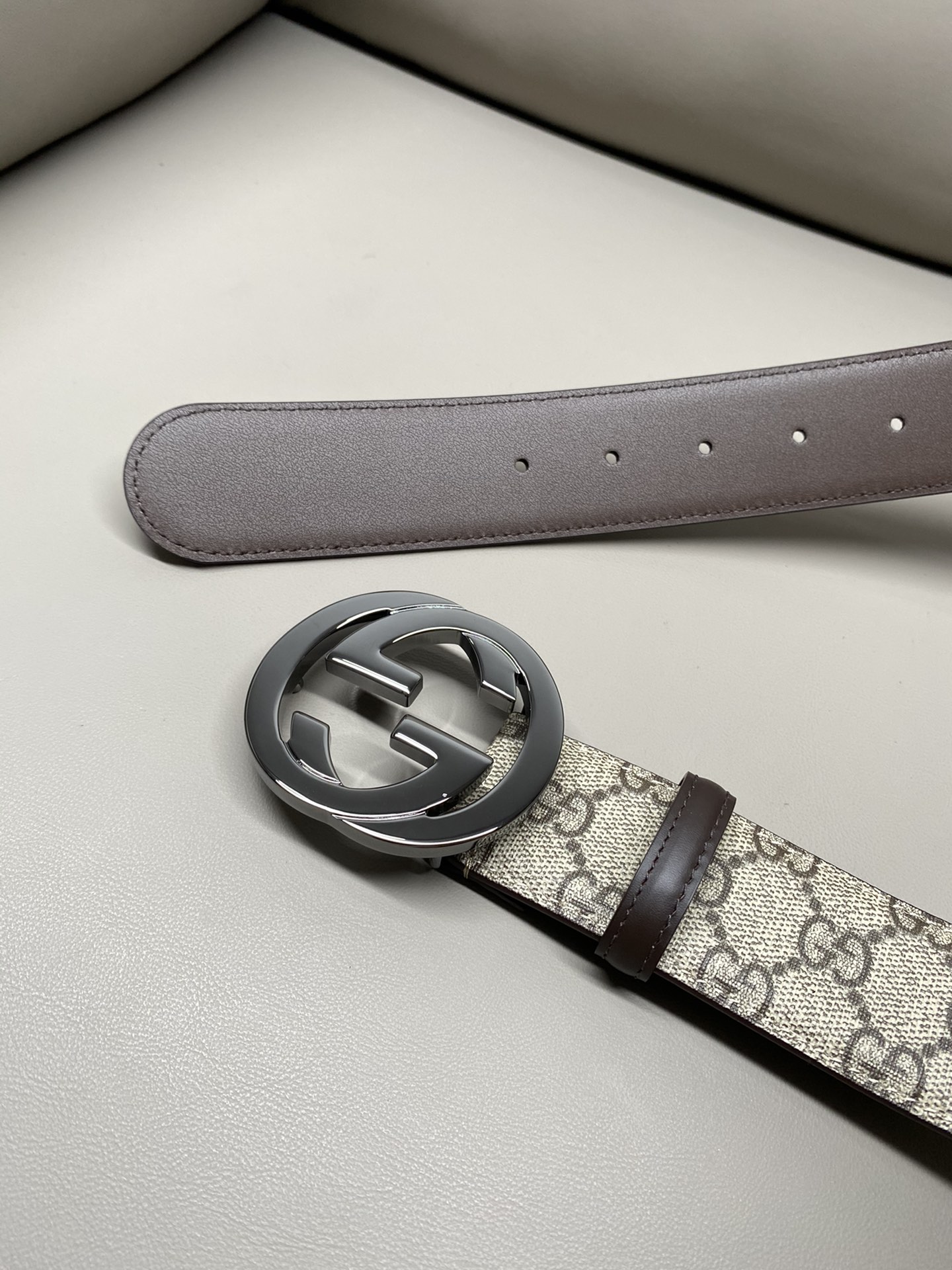 Gucci Male Canvas Belt Canvas S-m