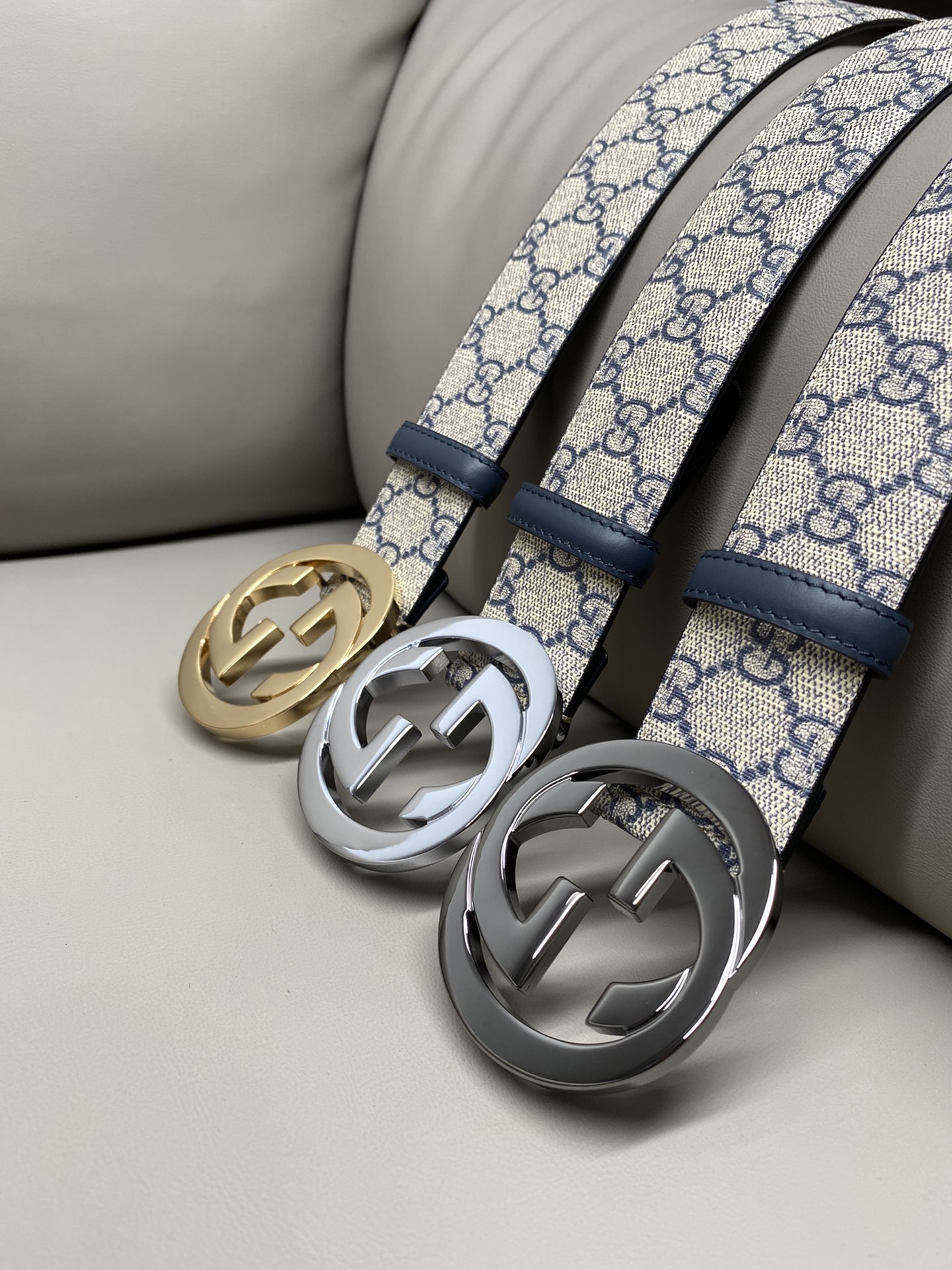 Gucci Male Canvas Belt Canvas S-m