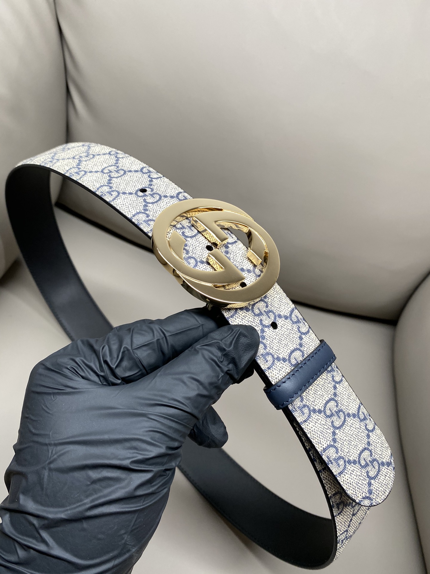 Gucci Male Canvas Belt Canvas S-m