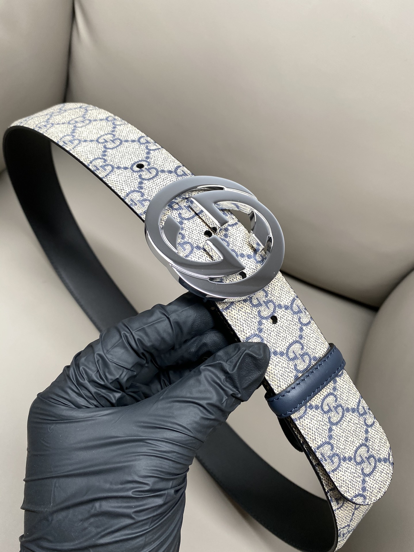 Gucci Male Canvas Belt Canvas S-m