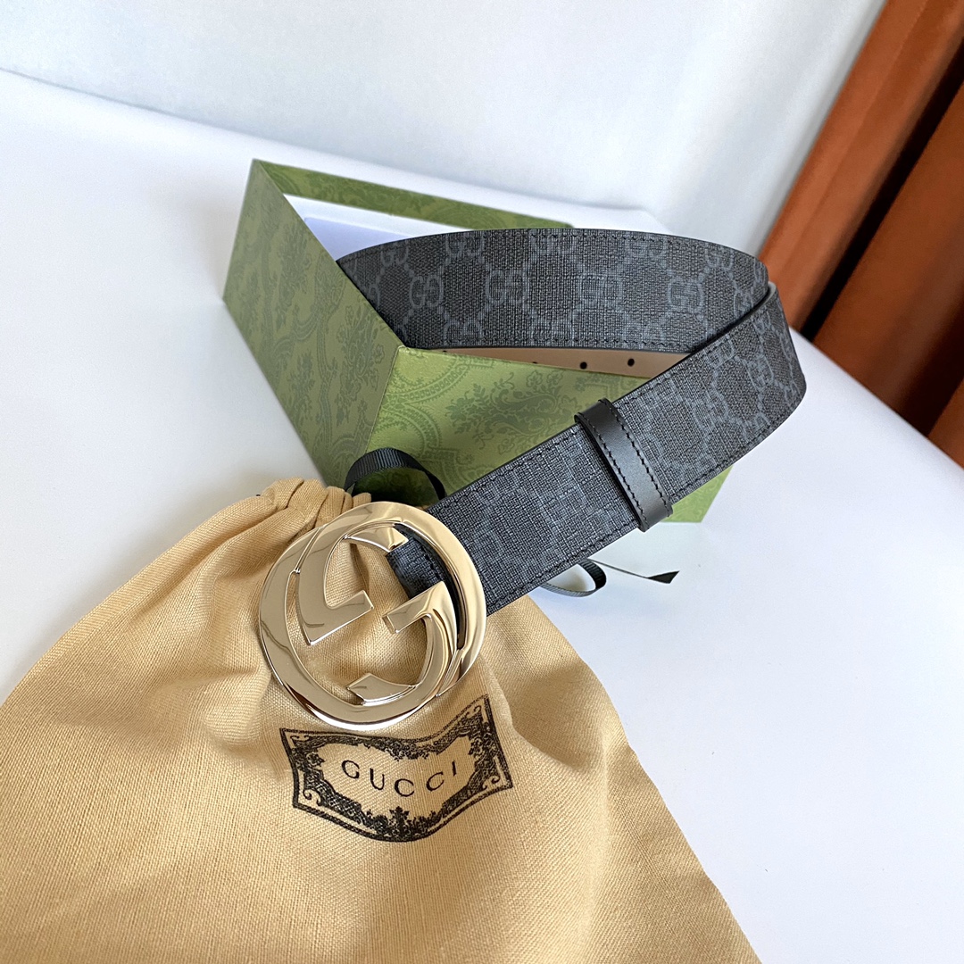 Gucci Male Canvas Belt Canvas S-m