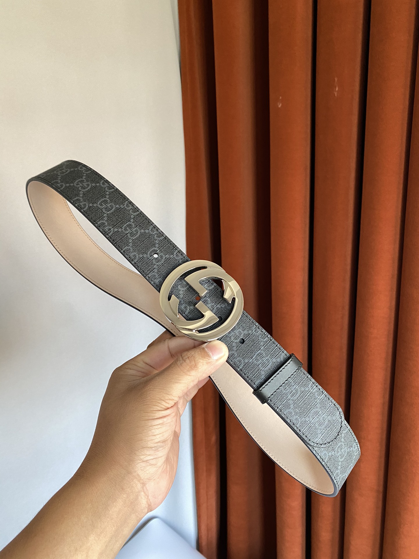 Gucci Male Canvas Belt Canvas S-m