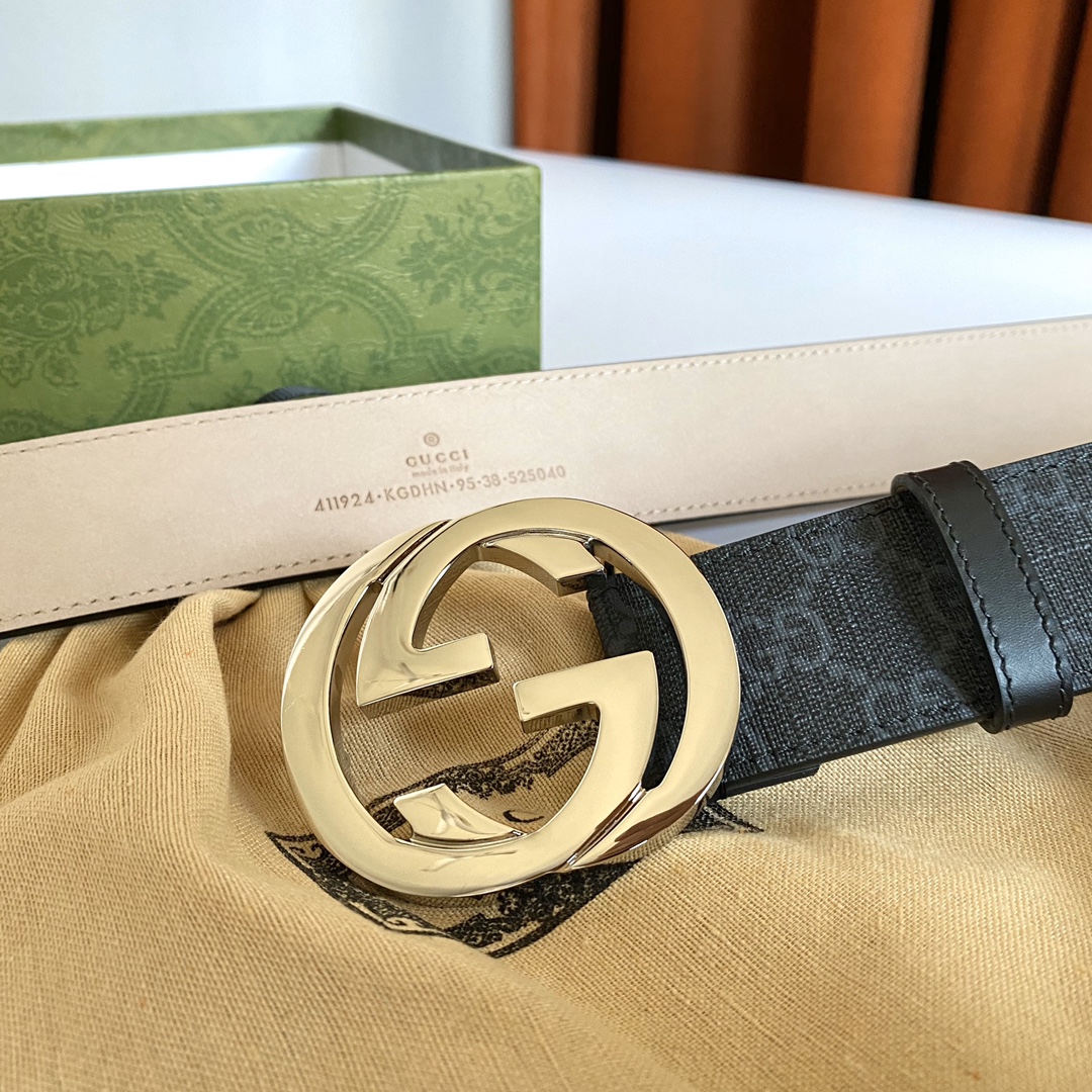 Gucci Male Canvas Belt Canvas S-m