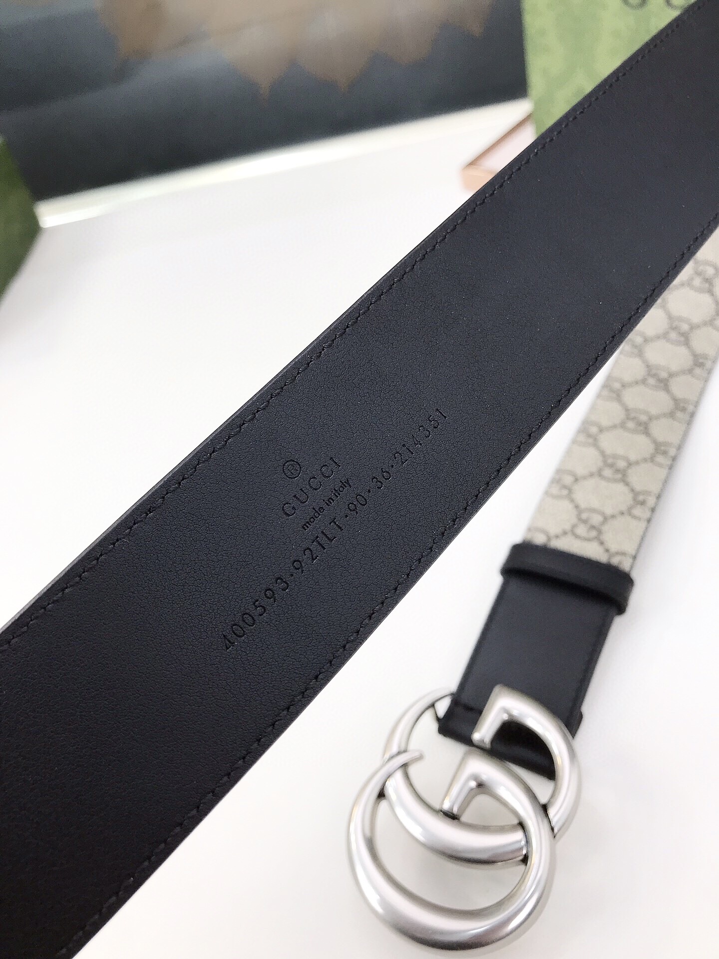 Gucci Male Basic Belt Canvas Black S-m