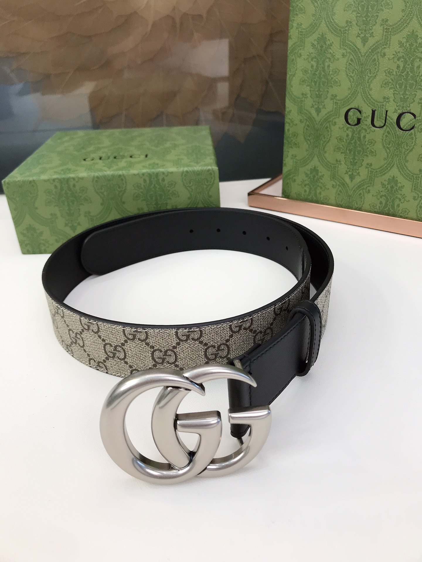 Gucci Male Basic Belt Canvas Black S-m