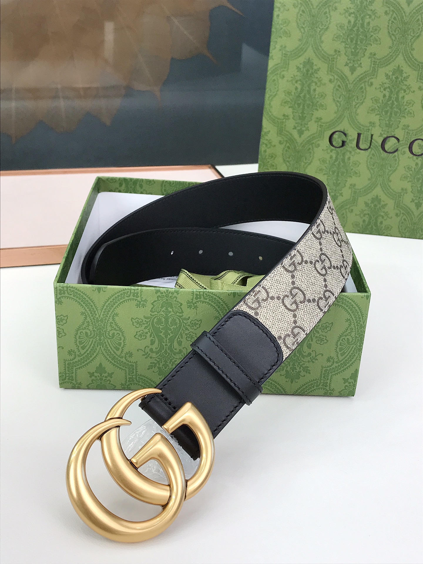 Gucci Male Basic Belt Canvas Black S-m