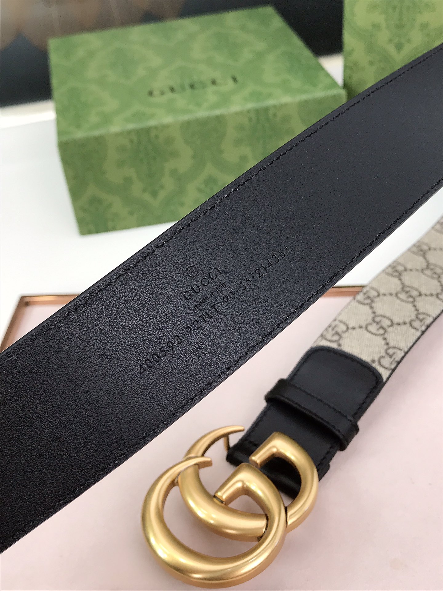 Gucci Male Basic Belt Canvas Black S-m