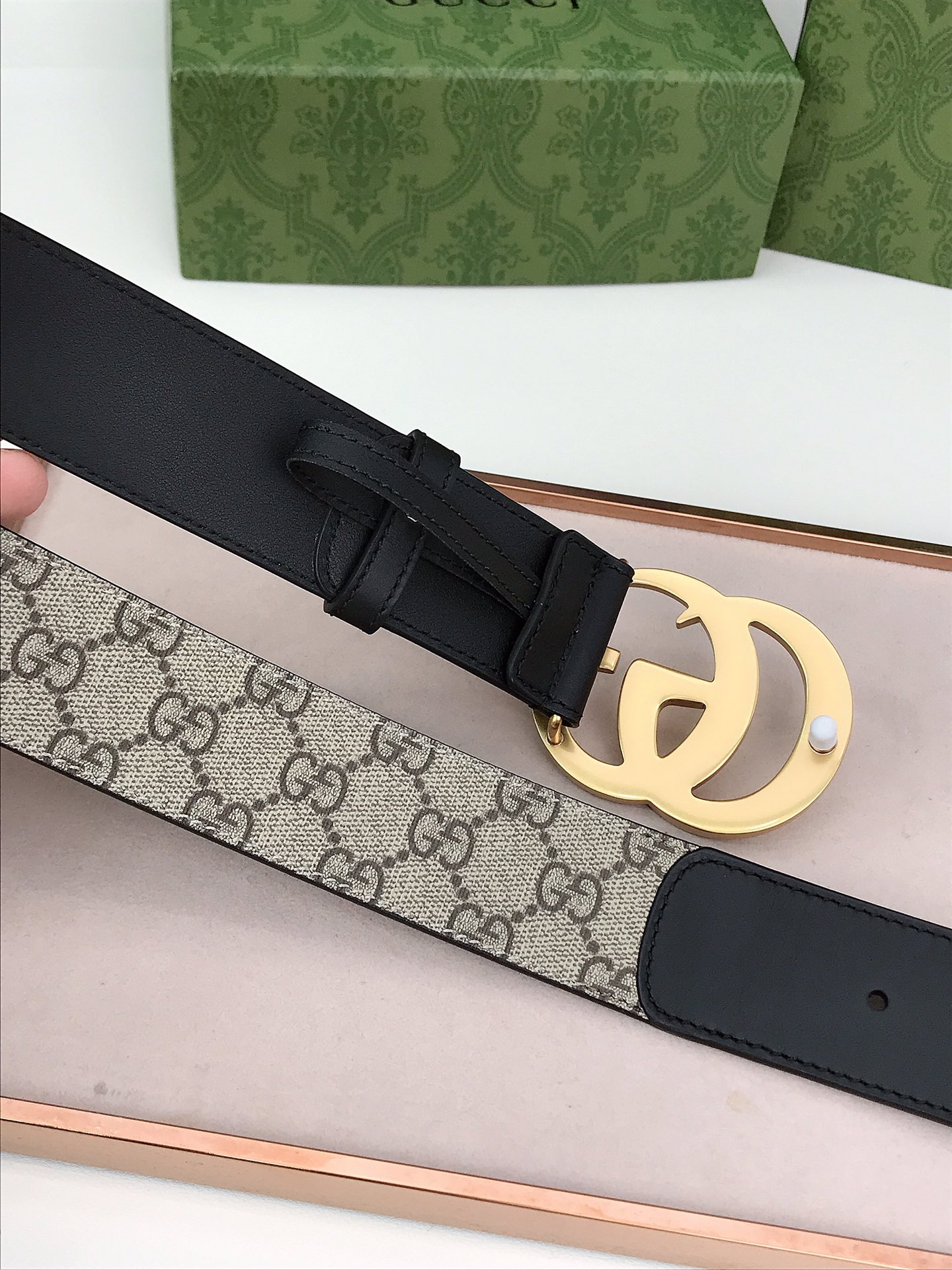 Gucci Male Basic Belt Canvas Black S-m