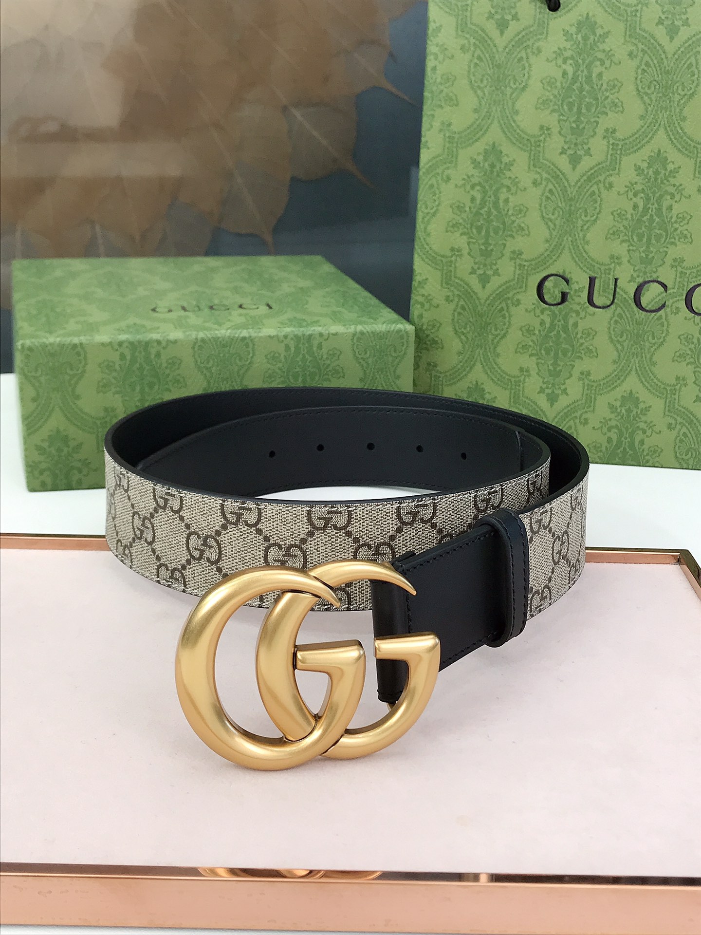 Gucci Male Basic Belt Canvas Black S-m