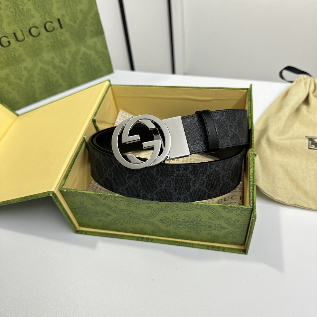 Gucci Male Leather Belt Cow Leather