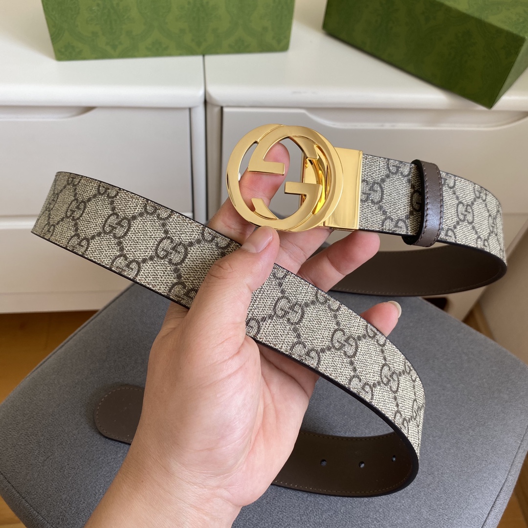 Gucci Male Basic Belt Cow Leather Black M