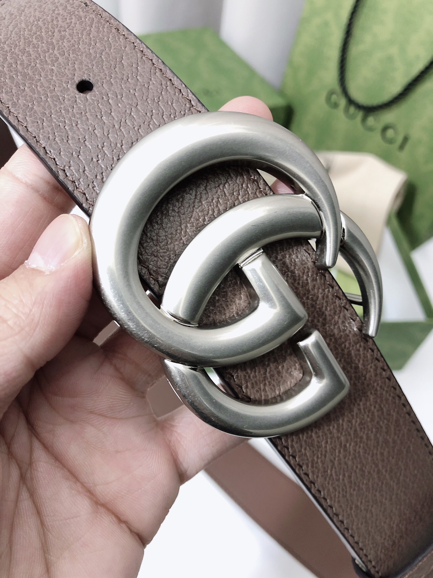 Gucci Male Basic Belt Canvas Gold Wide Width M