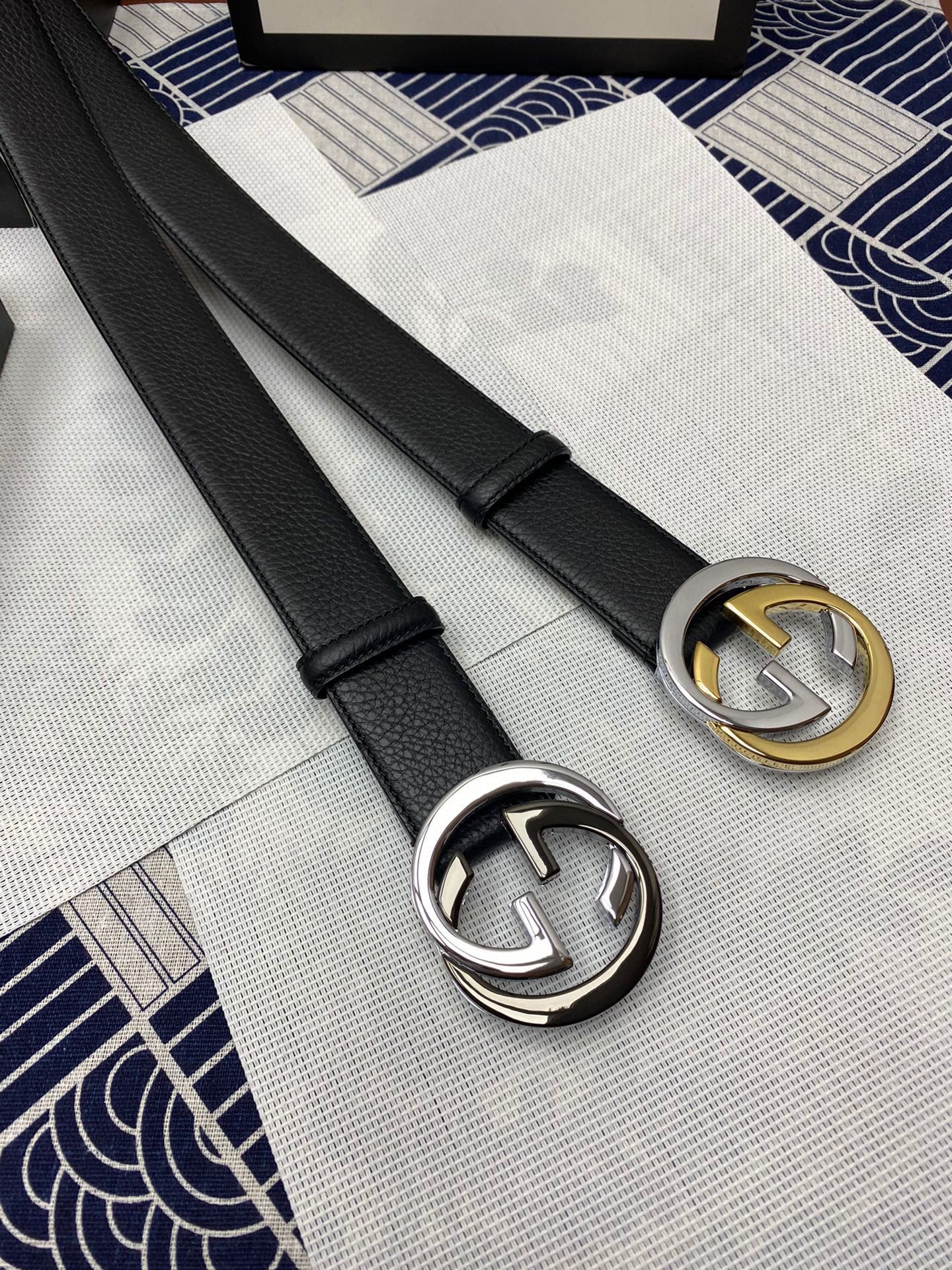 Gucci Male Leather Belt Top Grain Leather M