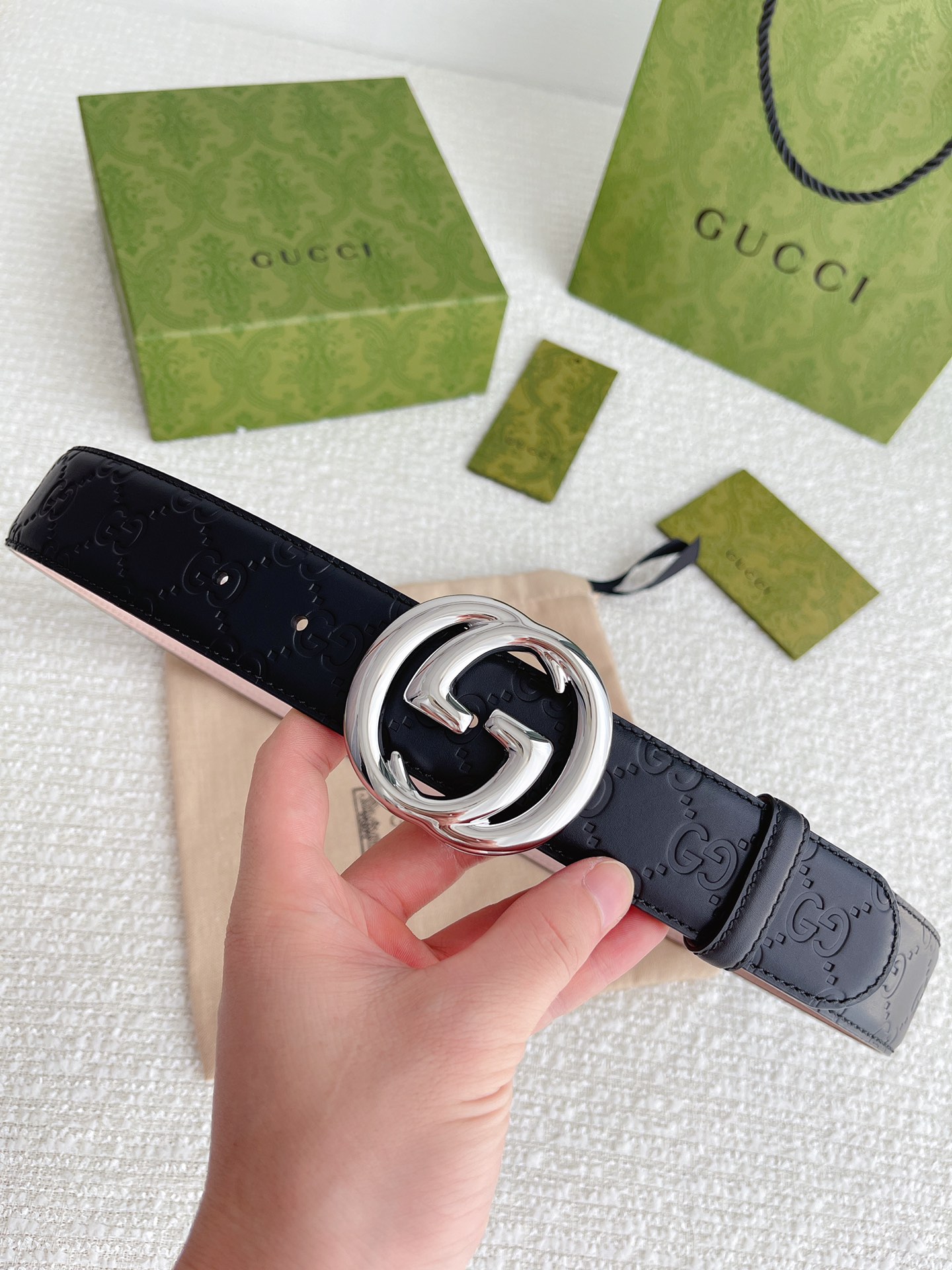 Gucci Male Basic Belt Cow Leather M