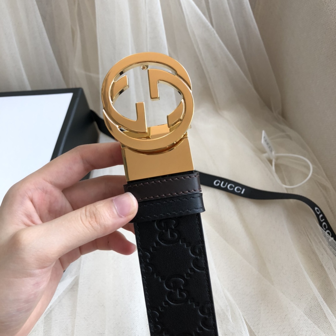 Gucci Male Basic Belt Cow Leather 13514-m