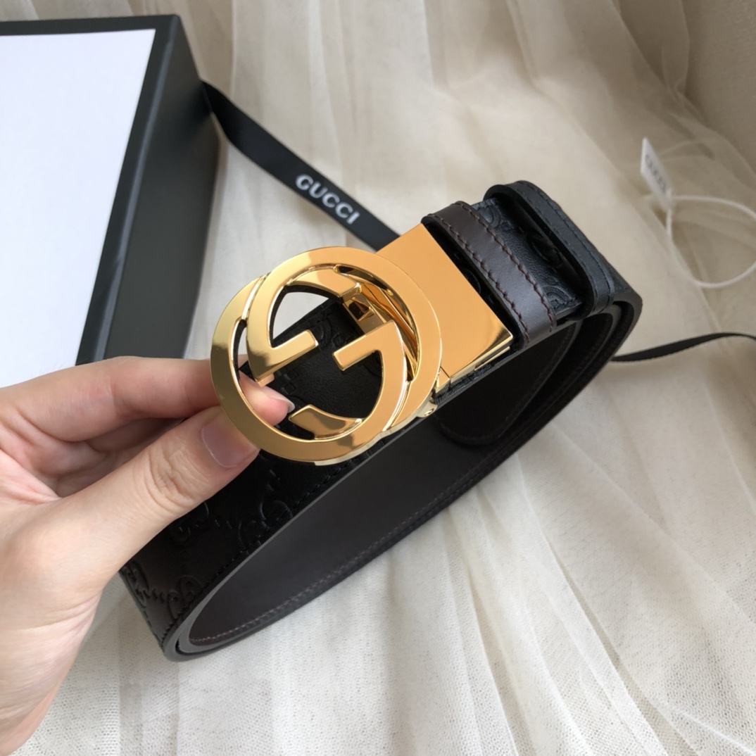 Gucci Male Basic Belt Cow Leather 13514-m