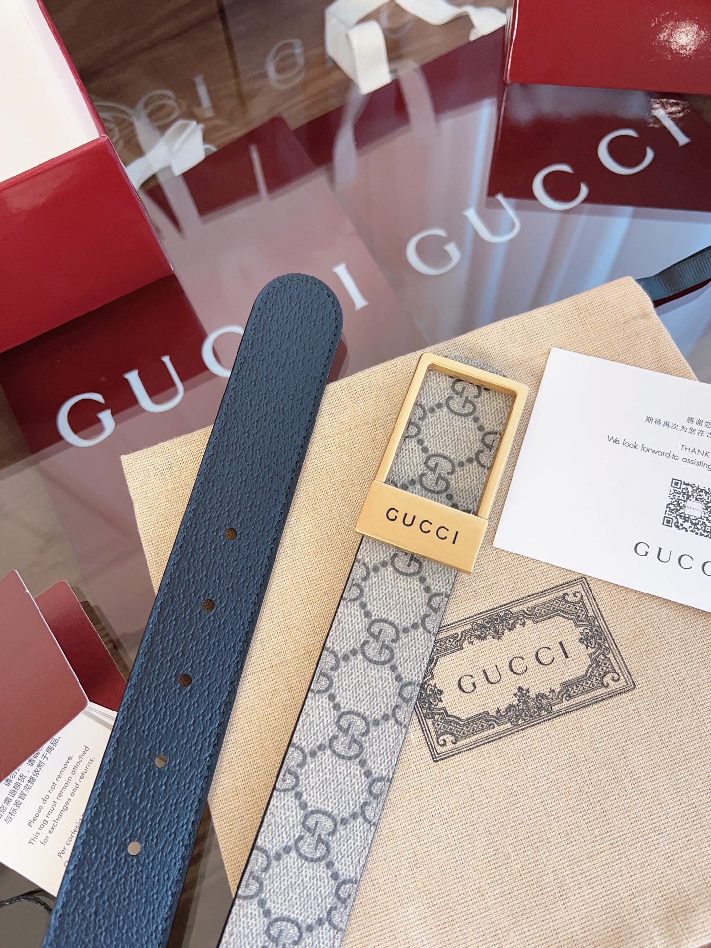 Gucci Male Basic Belt Canvas Black