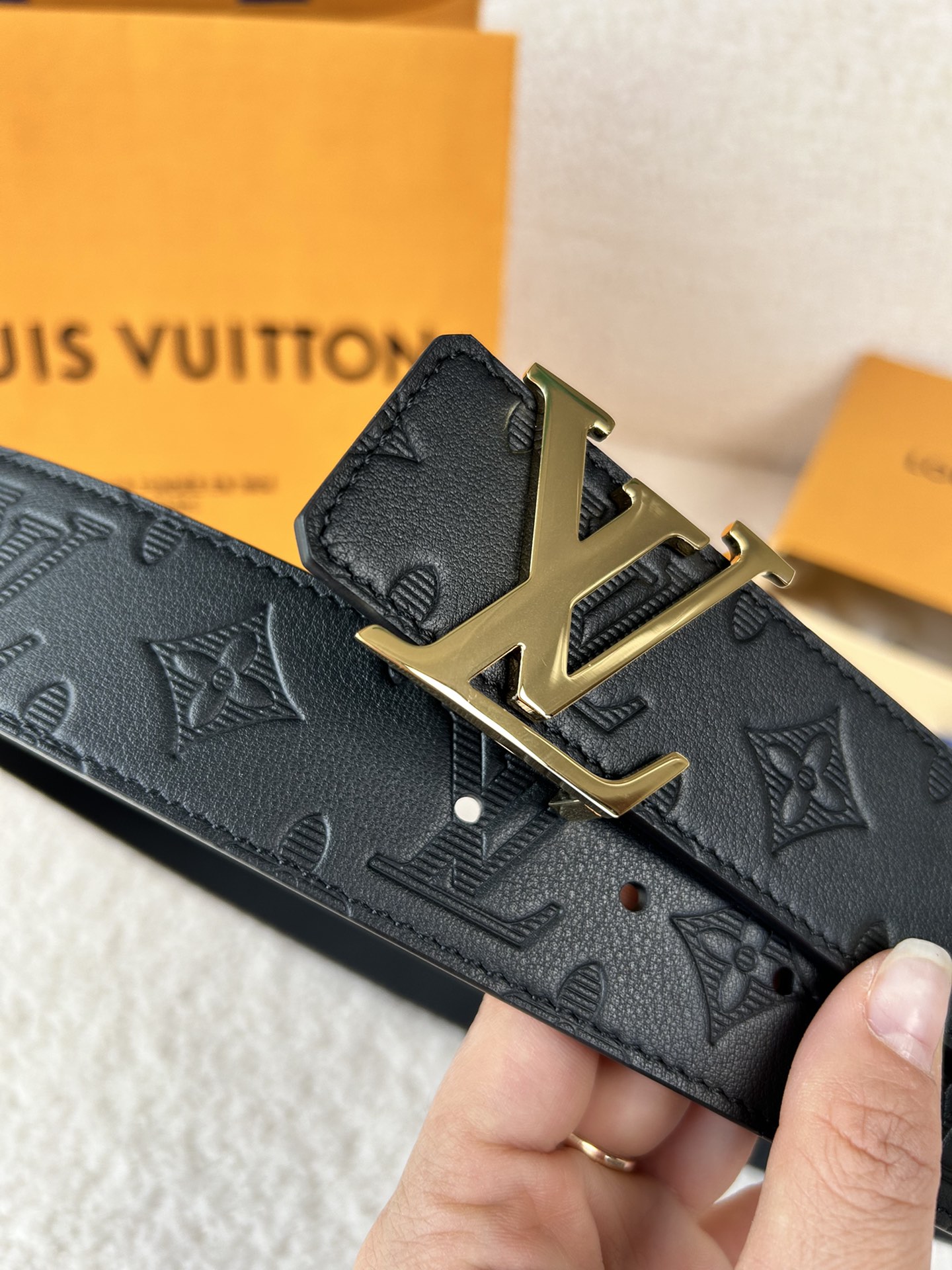 Louis Vuitton Basic Belt Cow Leather M-l