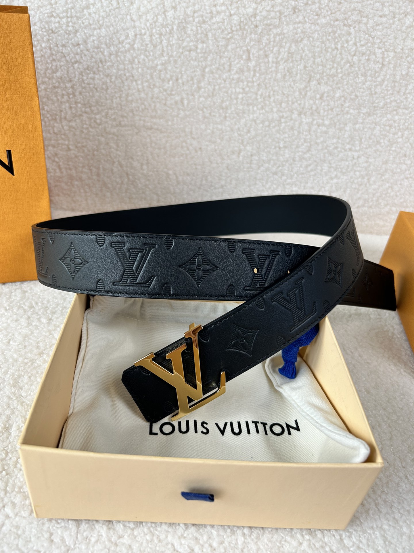 Louis Vuitton Basic Belt Cow Leather M-l