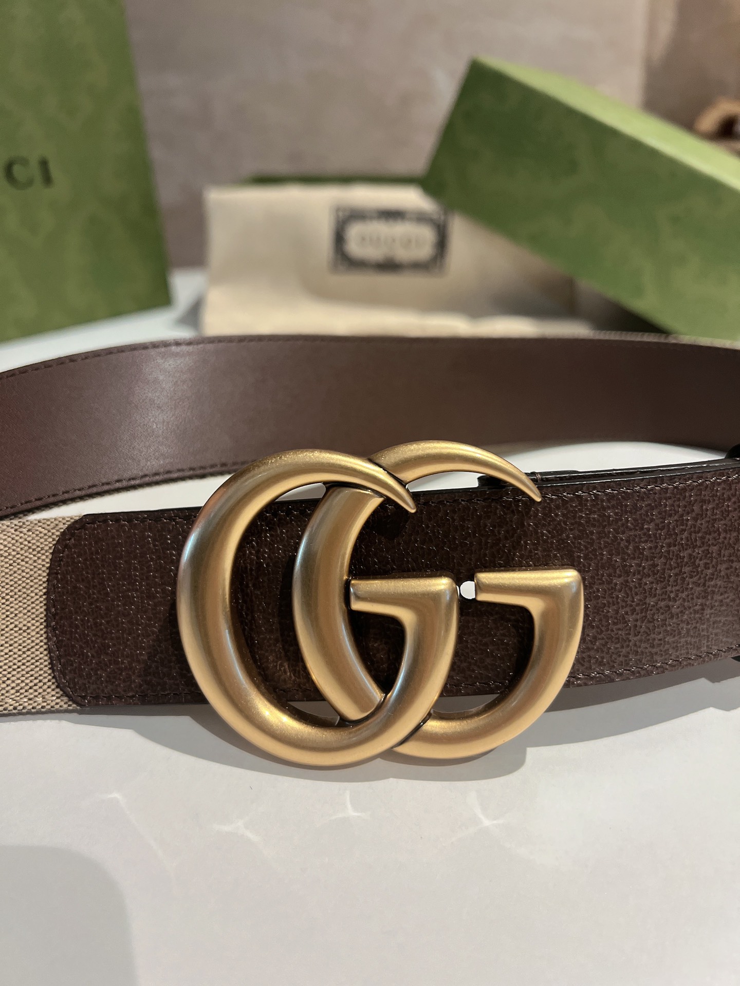 Basic Belt Gold Wide Width