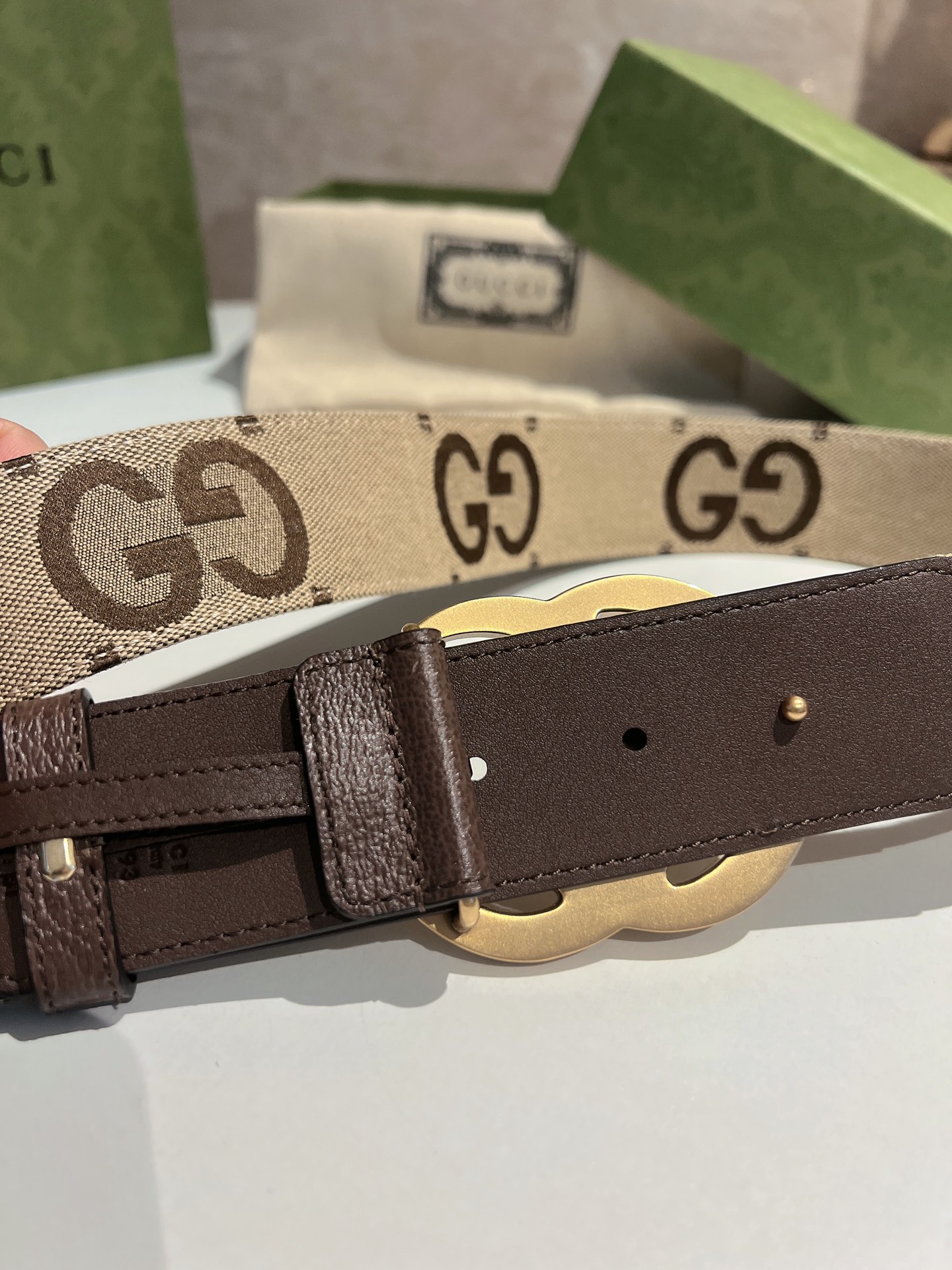 Basic Belt Gold Wide Width