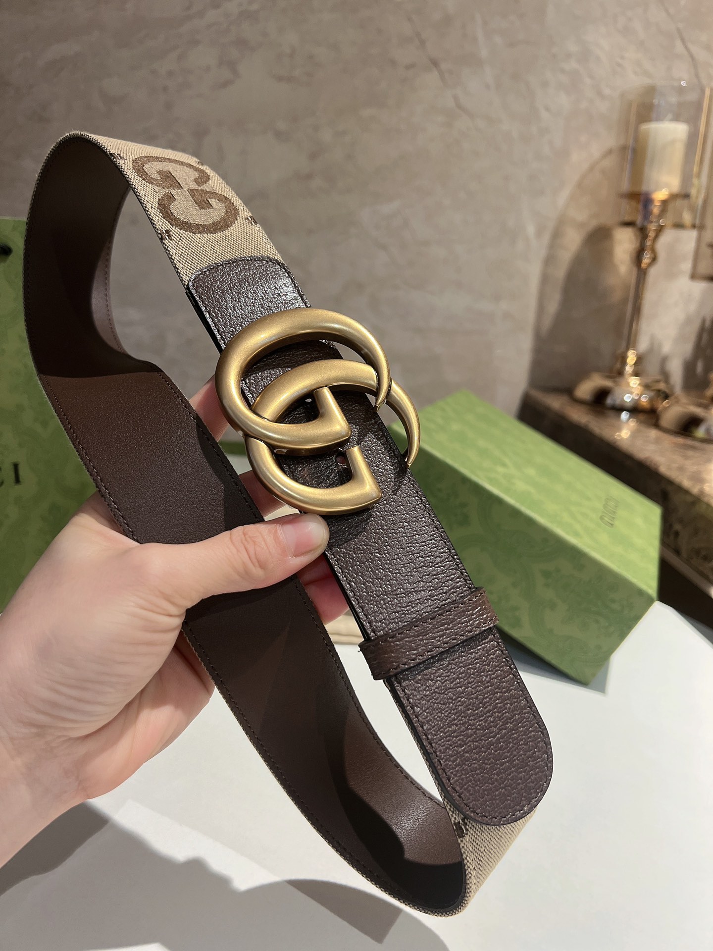 Basic Belt Gold Wide Width