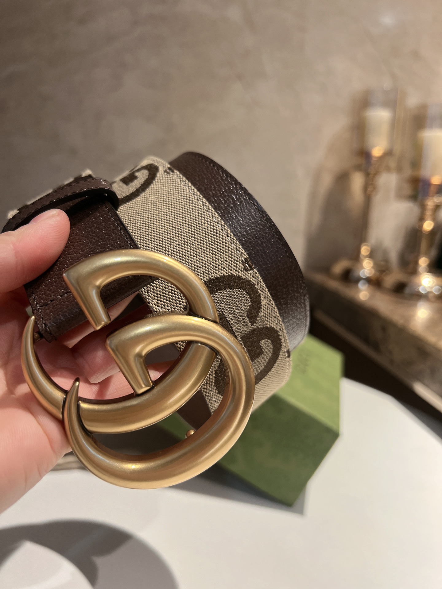 Basic Belt Gold Wide Width