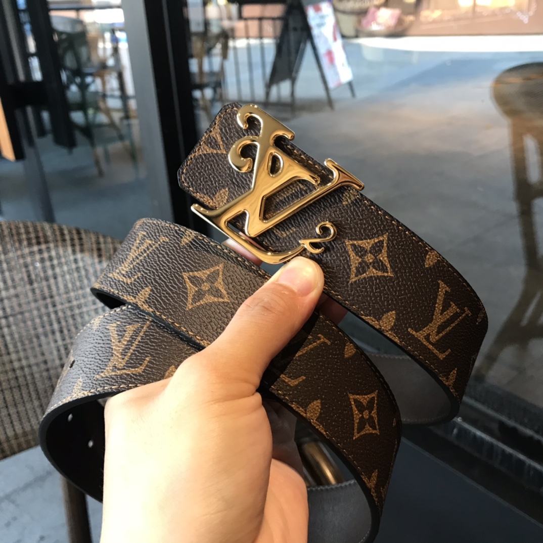 Louis Vuitton Male Basic Belt Cow Leather L