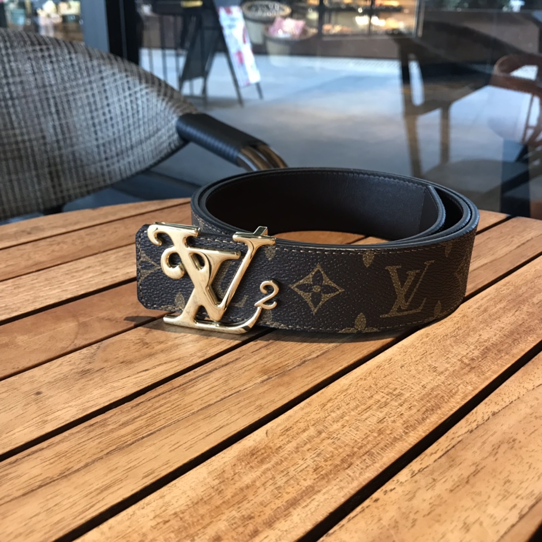 Louis Vuitton Male Basic Belt Cow Leather L