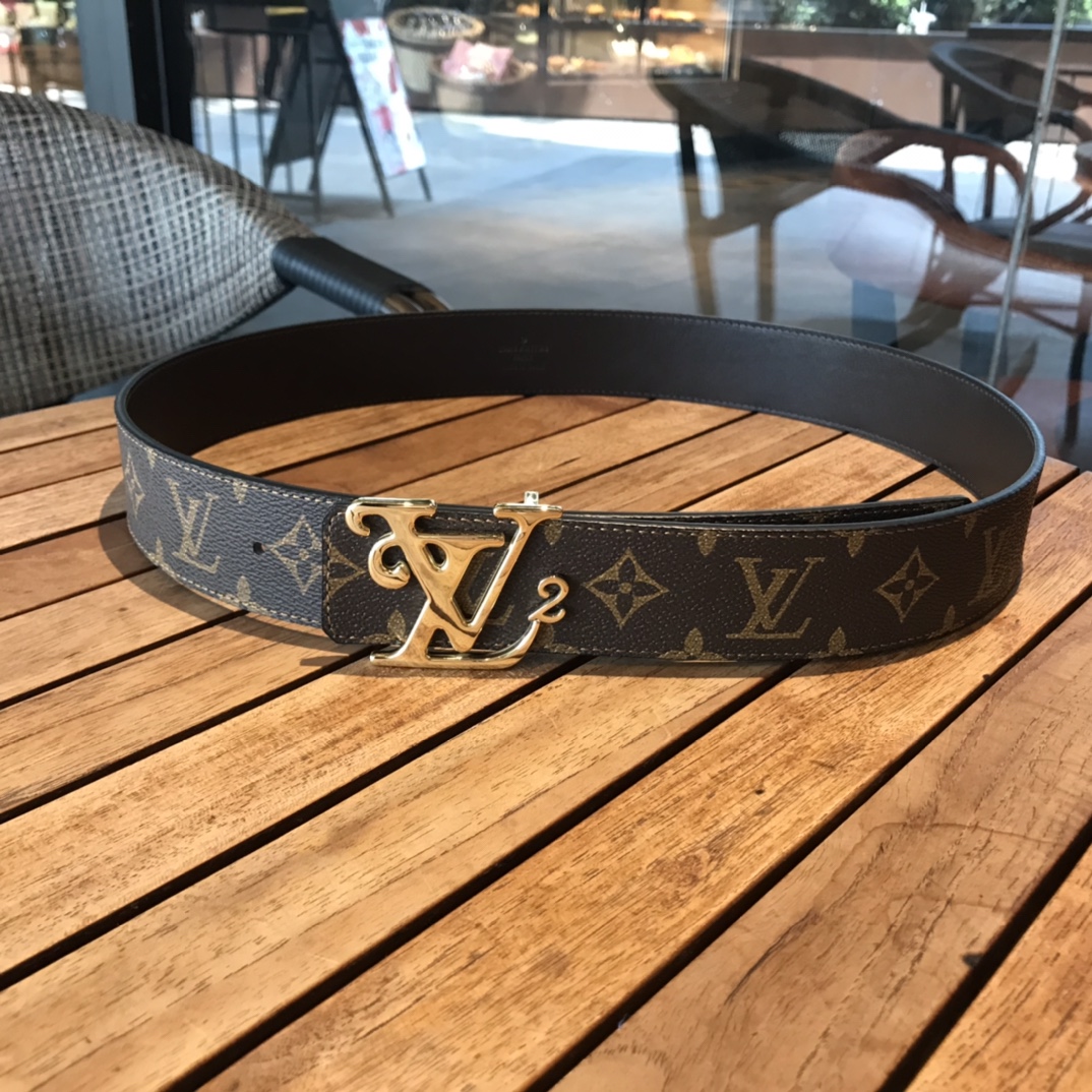 Louis Vuitton Male Basic Belt Cow Leather L