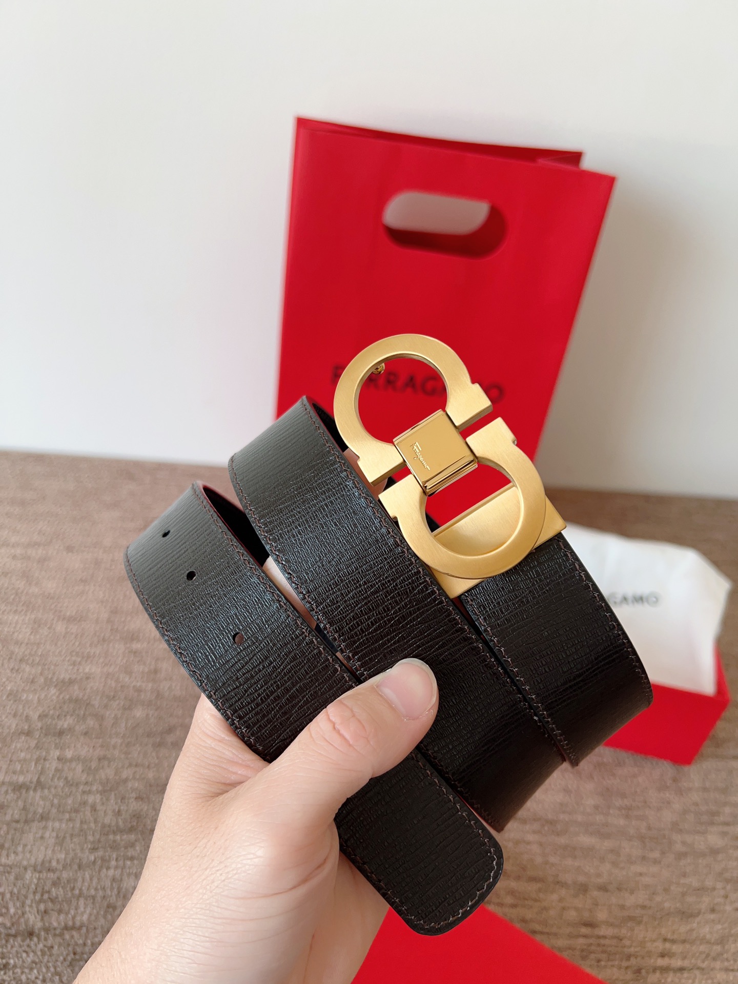 Salvatore Ferragamo Leather Belt