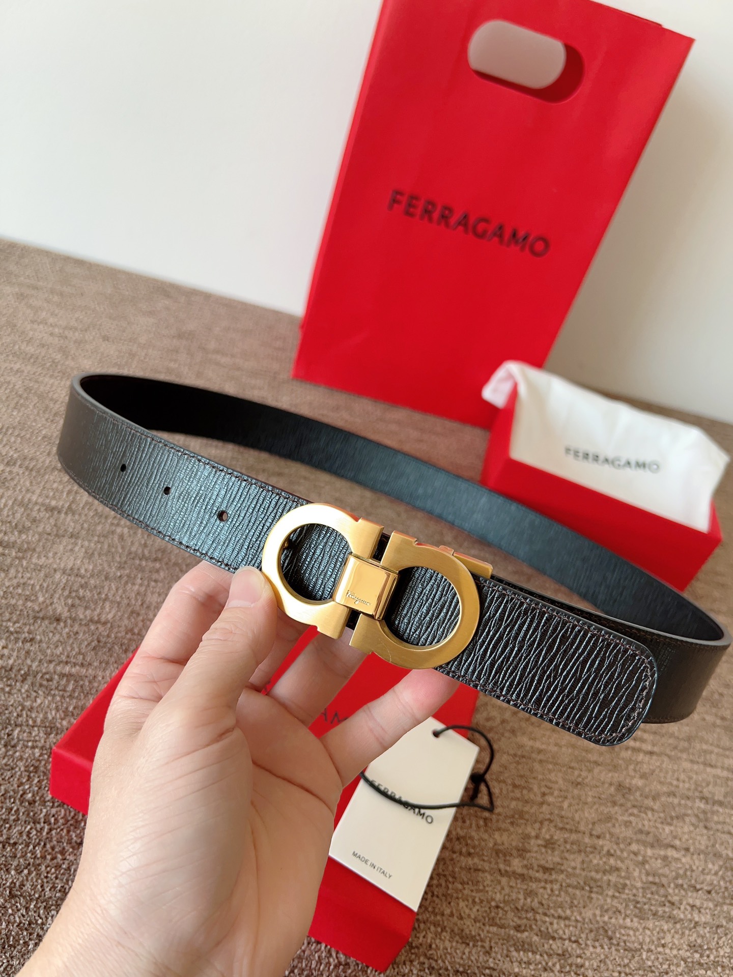 Salvatore Ferragamo Leather Belt