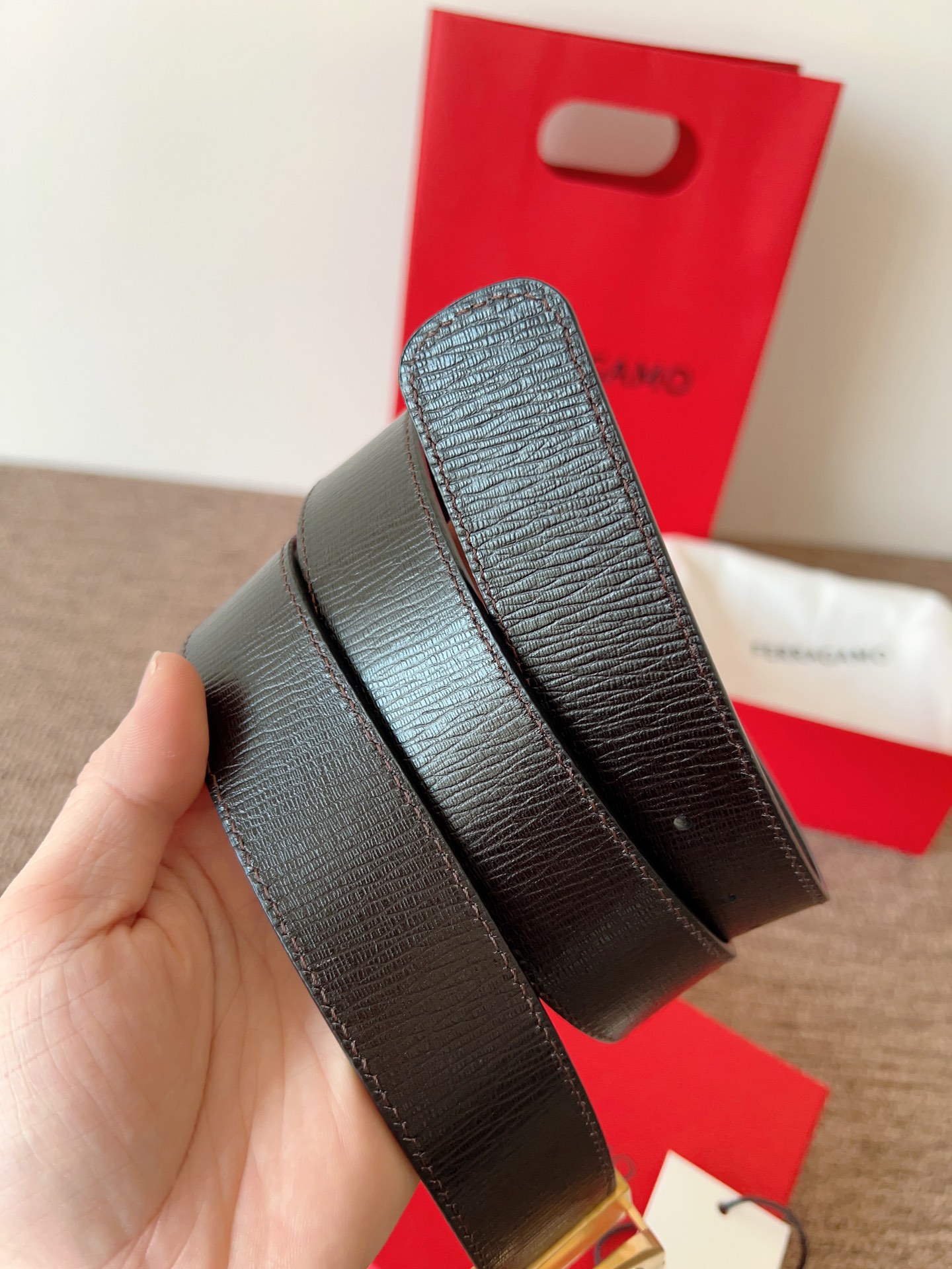 Salvatore Ferragamo Leather Belt