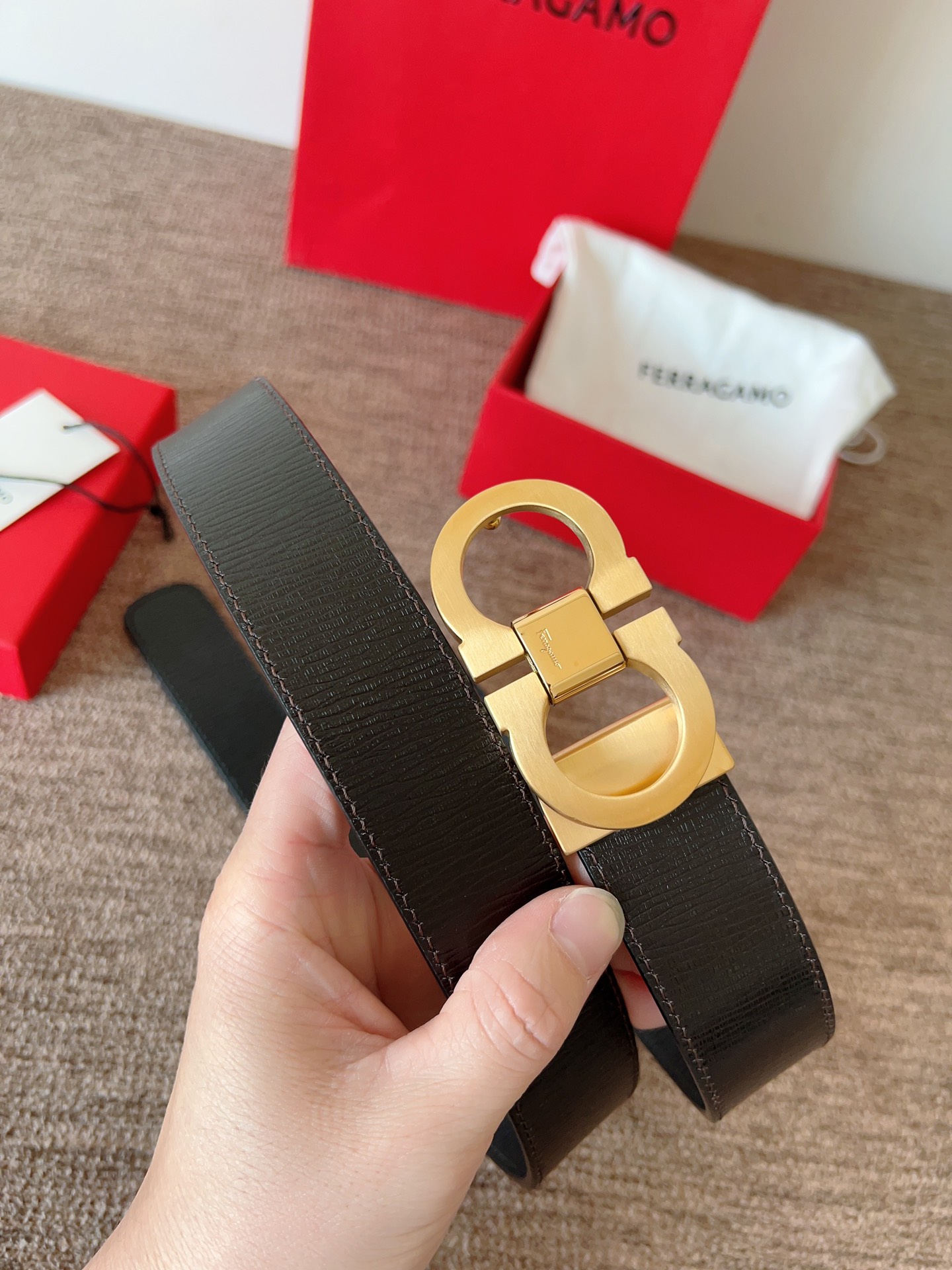 Salvatore Ferragamo Leather Belt
