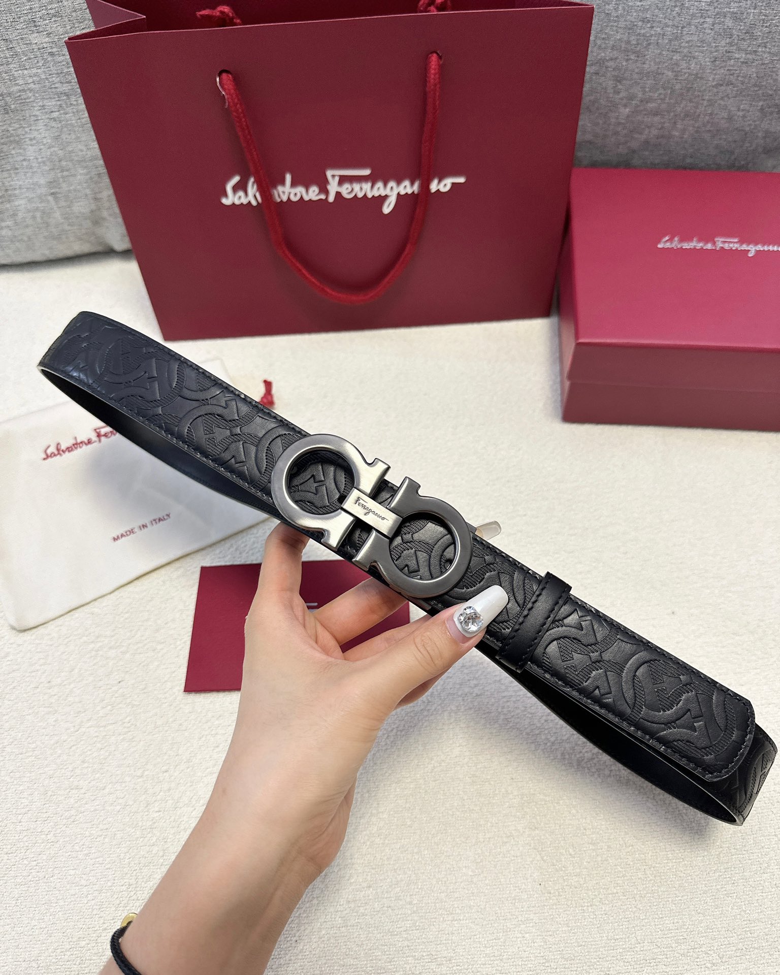 Salvatore Ferragamo Male Basic Belt Cow Leather M