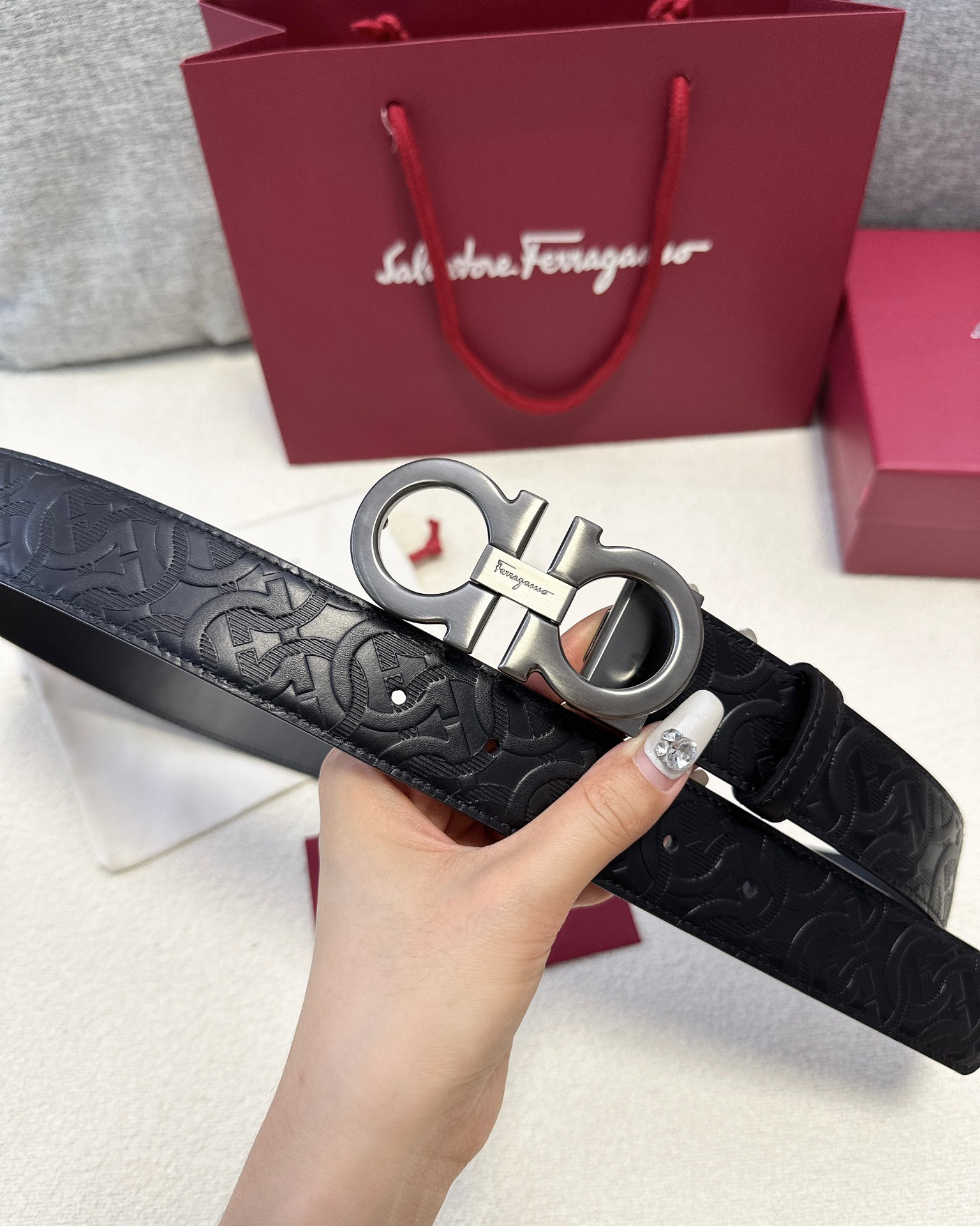 Salvatore Ferragamo Male Basic Belt Cow Leather M