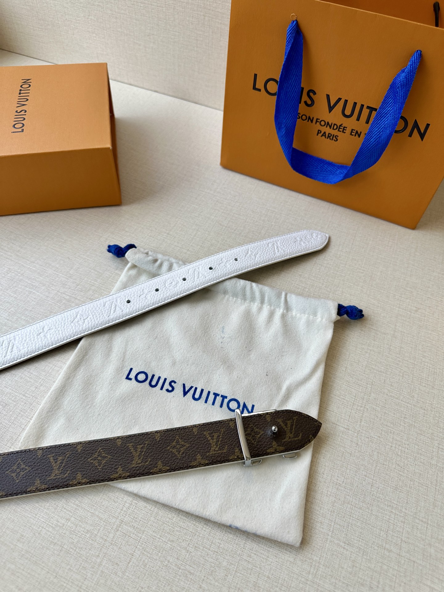 Louis Vuitton Basic Belt Canvas M-l