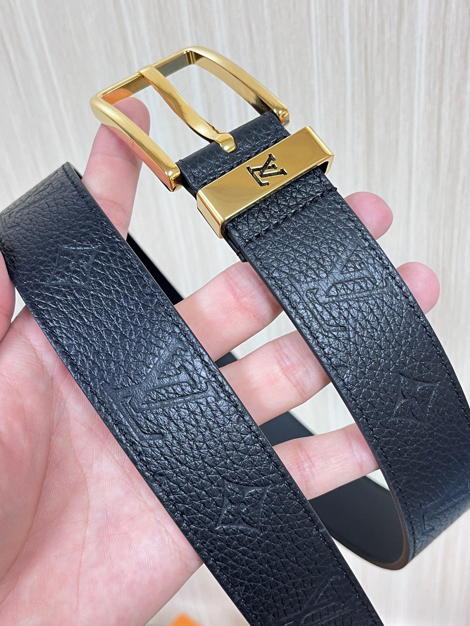 Basic Belt Cow Leather Gold