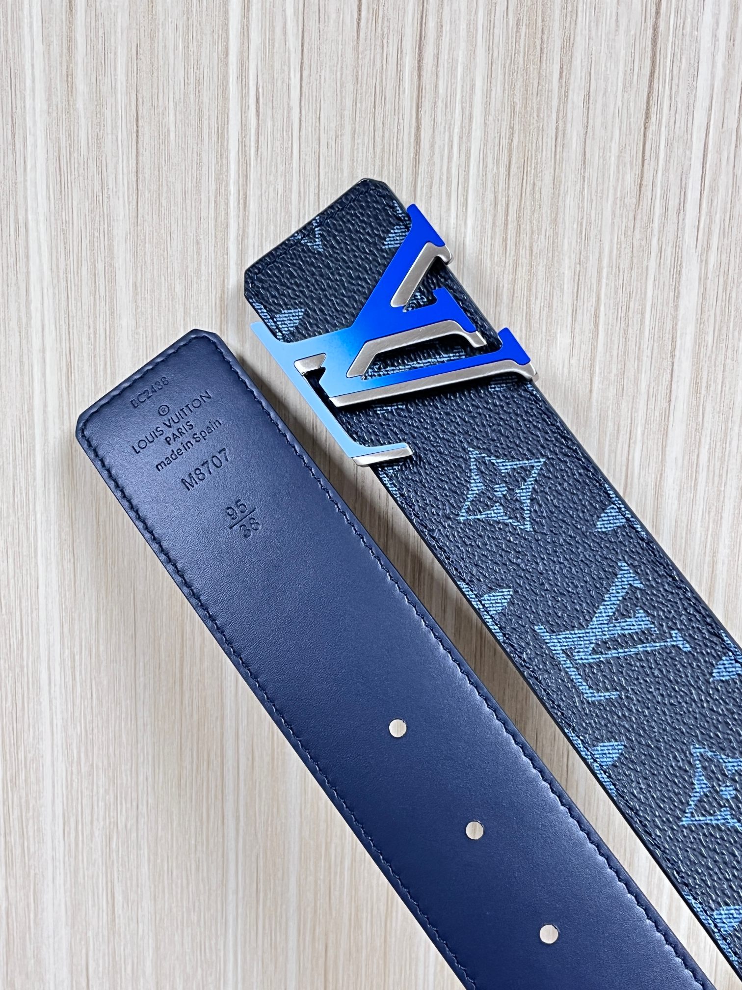 Basic Belt Cow Leather Blue